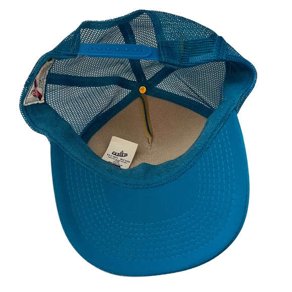 Volcom hat vintage snapback blue and pink trucker cap adjustable Otto sweatband - Picture 6 of 8